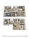 Townhome End - Front Load Single Car Garage (Finished Basement)